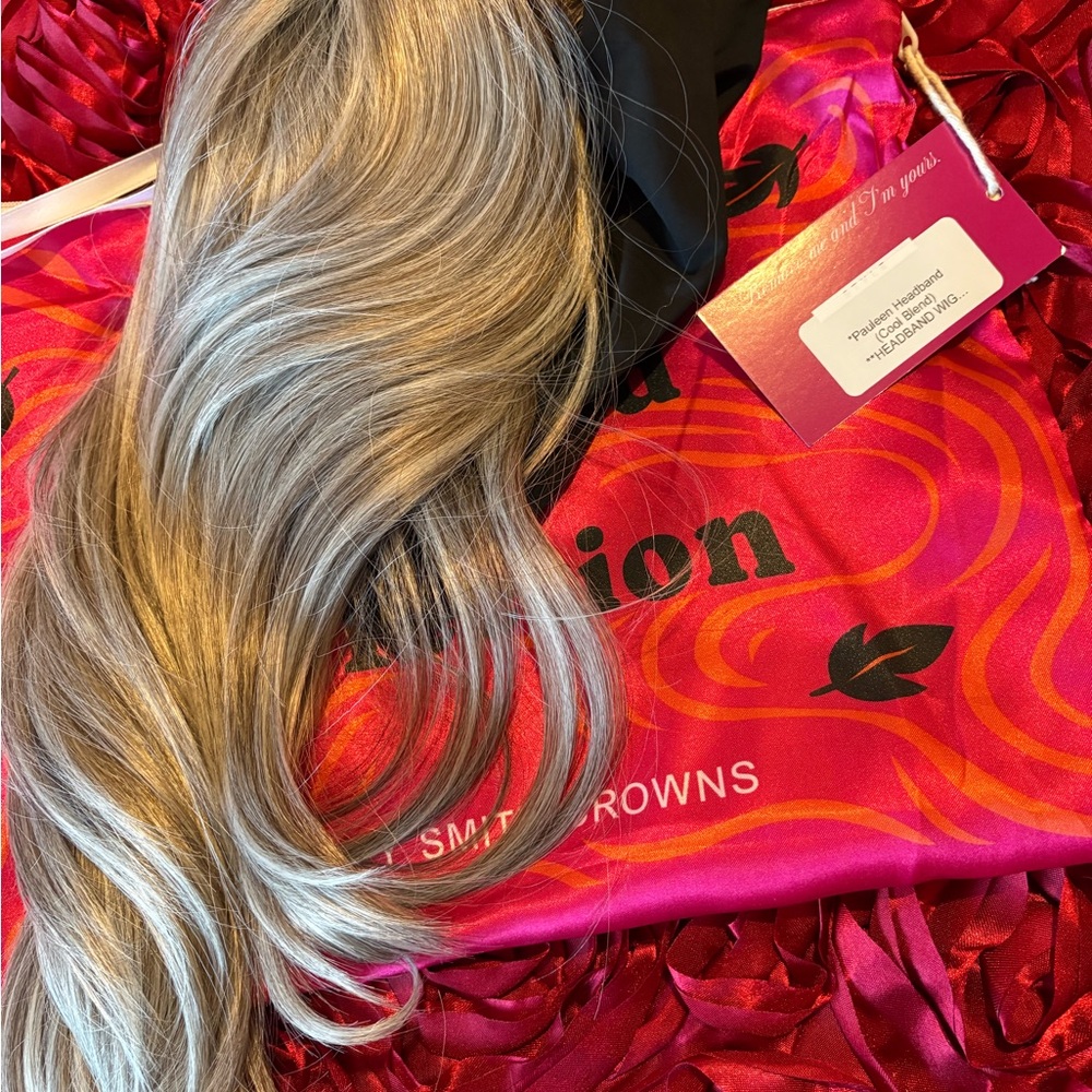 Silver Gray Headband Wig